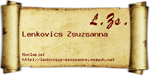 Lenkovics Zsuzsanna névjegykártya